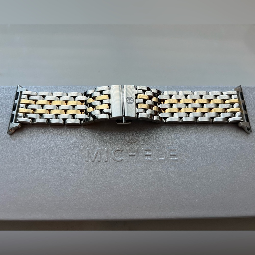 Michele Apple Watch band two tone